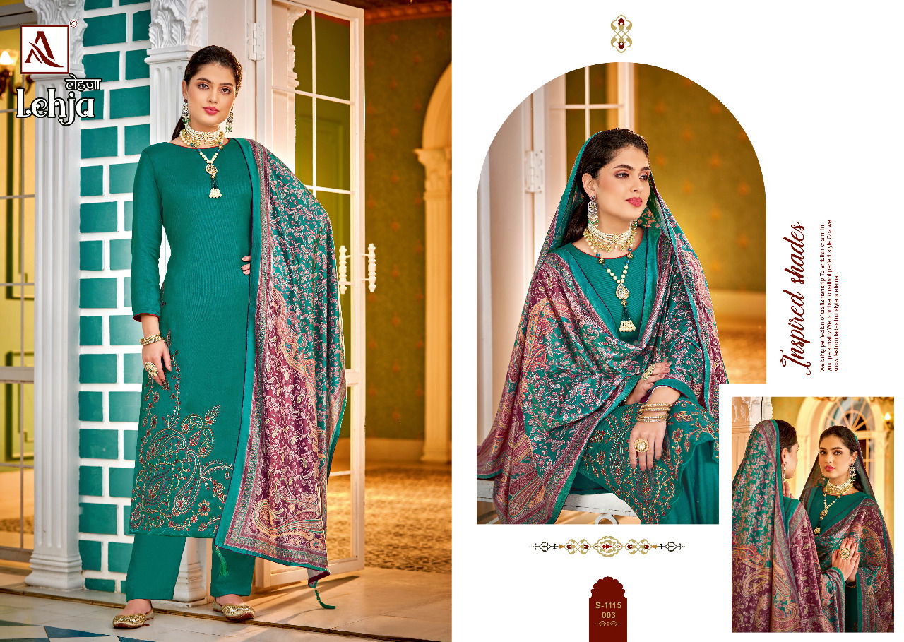 Alok Lehja Fancy Casual Wear Pashmina Wholesale Dress Material Collection